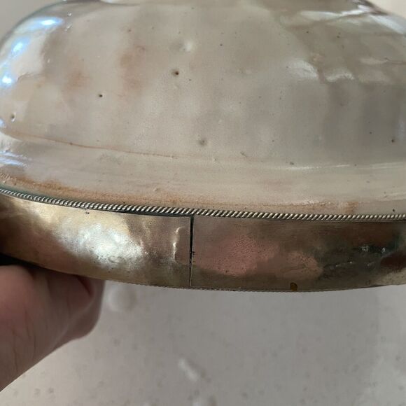 Moroccan Ceramic Bowl with Lid Tajine from Fez Polychrome Fes Naji - Picture 11 of 12